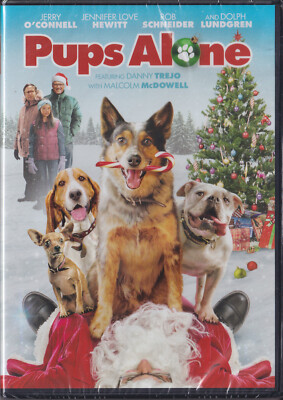 PUPS ALONE (DVD 2021) NEW SEALED Christmas Family Film Dogs JERRY O'CONNELL