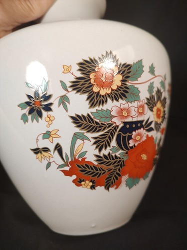 Vintage Crown Devon Fielding Pottery Ceramic Vase Flowers Gilded As/Is Fleabite - Picture 14 of 16