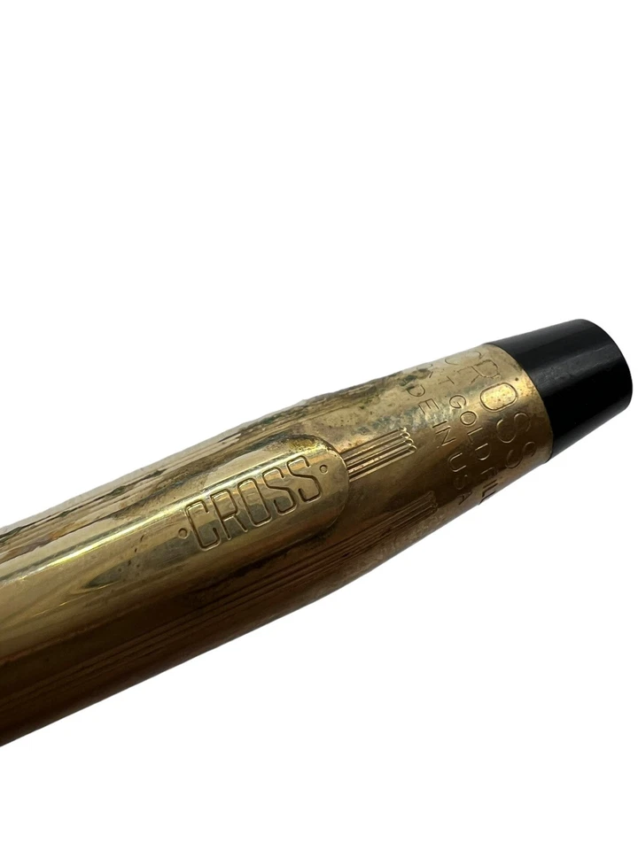Pluma Estilográfica Cruz 1/20 Llena de Oro 14k Muy Rara con Plumín Fino Oro 14k Foto 4 de 4