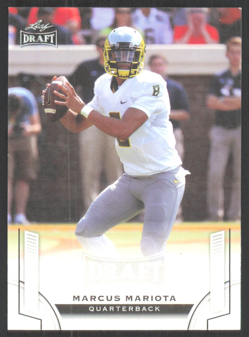 2015 Leaf Draft Marcus Mariota Rookie Oregon Ducks #82