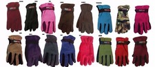 Men Women Lady Outdoor Sports Winter Fleece Thermal Insulation Gloves