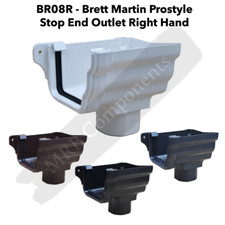 Brett Martin Prostyle - Stop End Outlet R/H - BR856R