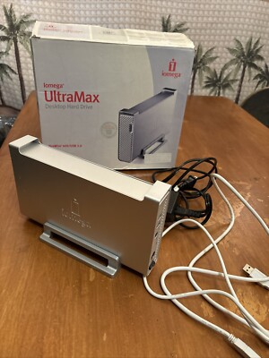 Iomega Ultramax Desktop Hard Drive 500 GB 7200 eSATA RPM Backup FireWire 400/800