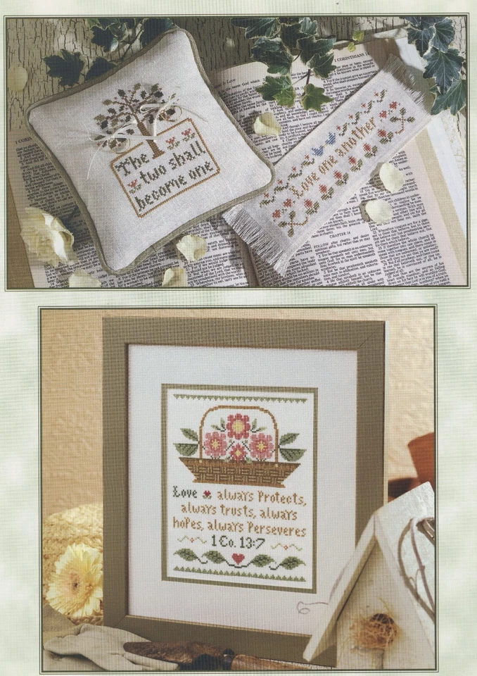 Praying Hands Wedding Samplers Leisure Arts 24026 Counted Cross Stitch Pattern - Image 4 of 4