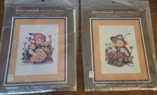 1983 Sealed Paragon Needlecraft Hummel Stitchery Kits 0480 and 0481 Crewel Set