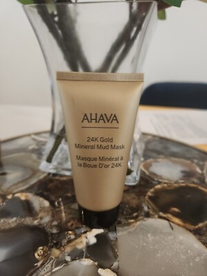 NEW AHAVA 24k Gold Mineral Mud Mask Face Treatment Full Size 1.7oz RV $68 