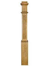 991F Fluted Ranch Box Newel