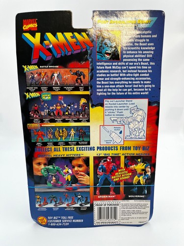 1996 Toybiz Marvel Comics X-Men Battle Brigade Post Apocalypse Beast Figure NIOB - Picture 4 of 6