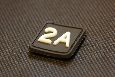 Second Amendment 3D PVC GITD Ranger Eye Patch Glow 2A NRA Hook Backing RE Patch