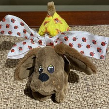 Pound Puppies Newborns Plush Hasbro 2023 Puppy Dog W/ Yellow Diaper Bow 7 EUC