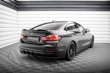 Heckansatz Diffusor passend für BMW 4er Gran Coupe F36 schwarz-rot