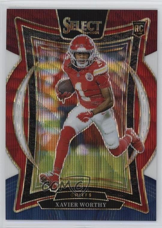 2024 Panini Select Concourse Tri-Color Prizm /299 Xavier Worthy Rookie RC 1q3f
