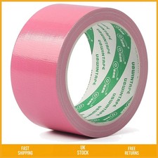 Heavy Duty Waterproof Gaffer Duct Tape Strong Pink Cloth 48mmx25m Qty 1 0.48 per metre