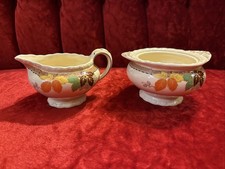 Myott Staffordshire - England - Sugar Bowl - Creamer - Lot (2) Both About 5.5&rdquo;