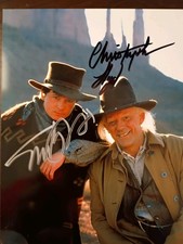 Back To The Future Michael J Fox Christopher Lloyd Signed 8x10 COA W/ Sticker 