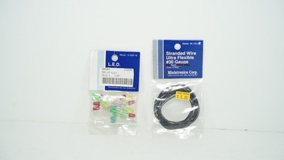 Miniatronics Stranded Wire Ultra Flexible 48-130-01 & 5mm LED 2710195 NEW B11