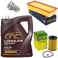 MotoröL Filter Set 5W30 5 Liter + ÖLablassschraube FüR Audi A4 A5 Q5 2.0 Tdi