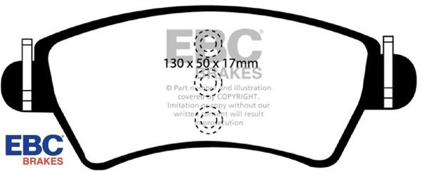 EBC Brakes DP41234R Bremsbelagsatz FüR Scheibenbremse Bremsbelagsatz-image