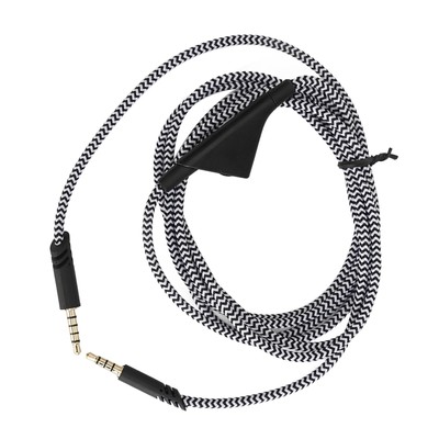 Gaming Headset Extension Cable Replacement Braiding Headphone Extension Cord Fit
