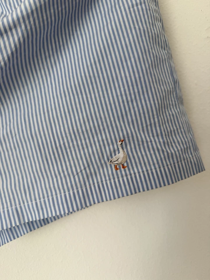 Calzoncillos boxer Moschino Couture a rayas azules y blancas con etiqueta Foto 4 de 4