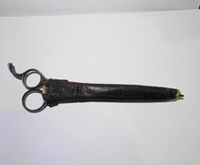 Vintage 8" Wester Bros Fraternity Barber Scissors Germany with Leather Sheath