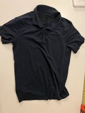 Lululemon Evolution Golf Polo Shirt Men  s Small Navy Blue Short Sleeve
