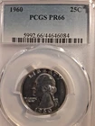 1960  Washington Quarter. Graded  PR66  by PCGS.