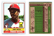 1976 Topps Jim Rice #340 Boston Red Sox All-Star Rookie Card EX/NM. rookie card picture