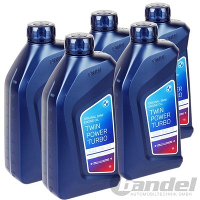 5x1L BMW ORIGINAL MOTORÖL 5W-30 TWIN POWER TURBO passend für LONGLIFE 04 LL-04