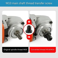 M10 to M14 M16 Thread Angled Grinder Adapter Connecting Rod Replacement Thread