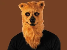 Bear Mask Adult Halloween Costume Overhead Moving Mouth Realistic Animal Head