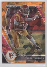 2021 Panini Prizm Draft Picks Orange Ice Prizm Tyler Vaughns #160 03rx