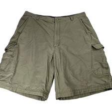 REI Mens Cargo Shorts Size 38 Khaki Tan Cotton Blend Hiking Outdoor Casual