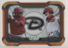 2015 Bowman Draft Orange Refractor 4/25 Dansby Swanson Domingo Leyba #TDC-2 j6a