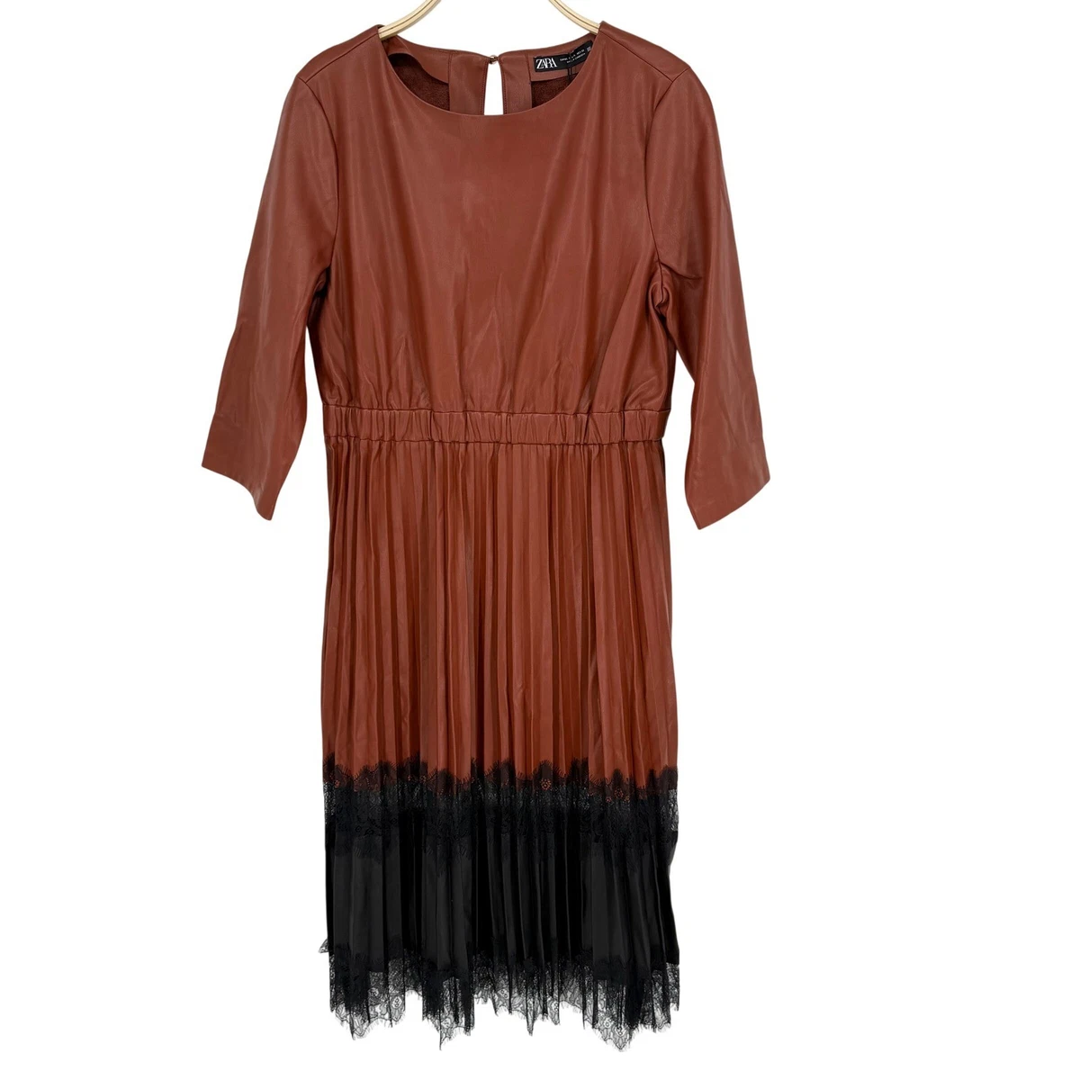 Zara Faux Leather Casual Dresses for Women for sale | eBay