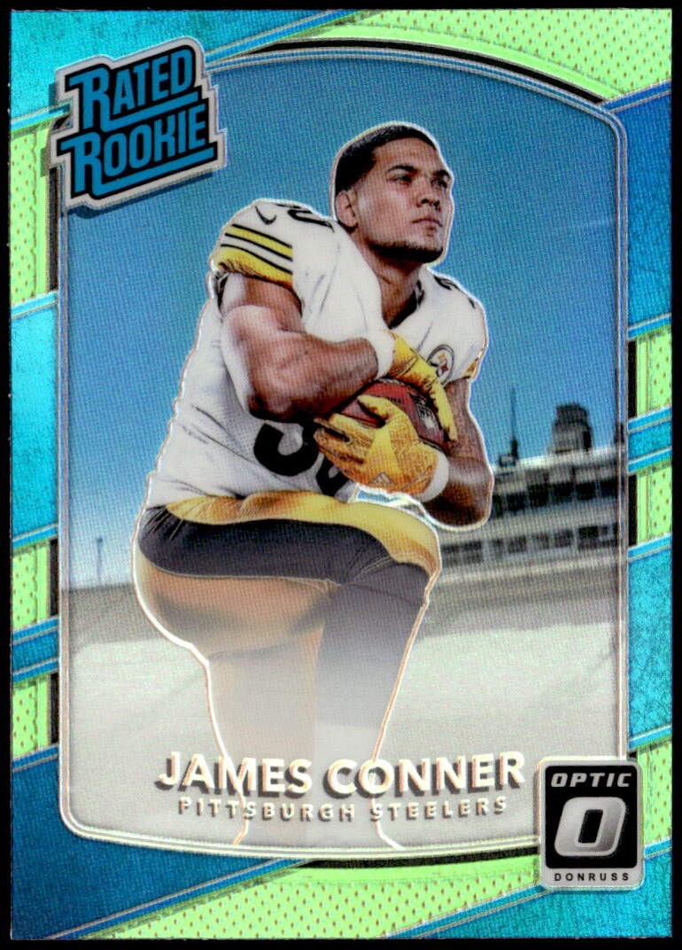 2017 Donruss Optic #172 James Conner Lime Rated Rookie E1