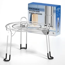 Gravity-Fed Water Filtration System Stand, Foldable Stainless Steel Stand, Po...