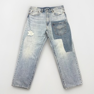 Levi's Premium 568 Patch Yourself Men's 36x32 Big E Jeans Vintage Distressed