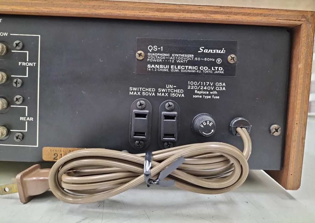 Sansui QS-1 Quadraphonic Synthesizer Decoder 4ch Stereo to Quad