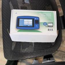 uAttend Biometric Fingerprint Touch Tablet Time Clock System, Blue/Black NX2500