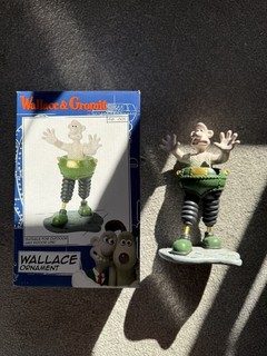 Wallace und Gromit Figur seltene Gartenstatue The Wrong Trousers verpackt