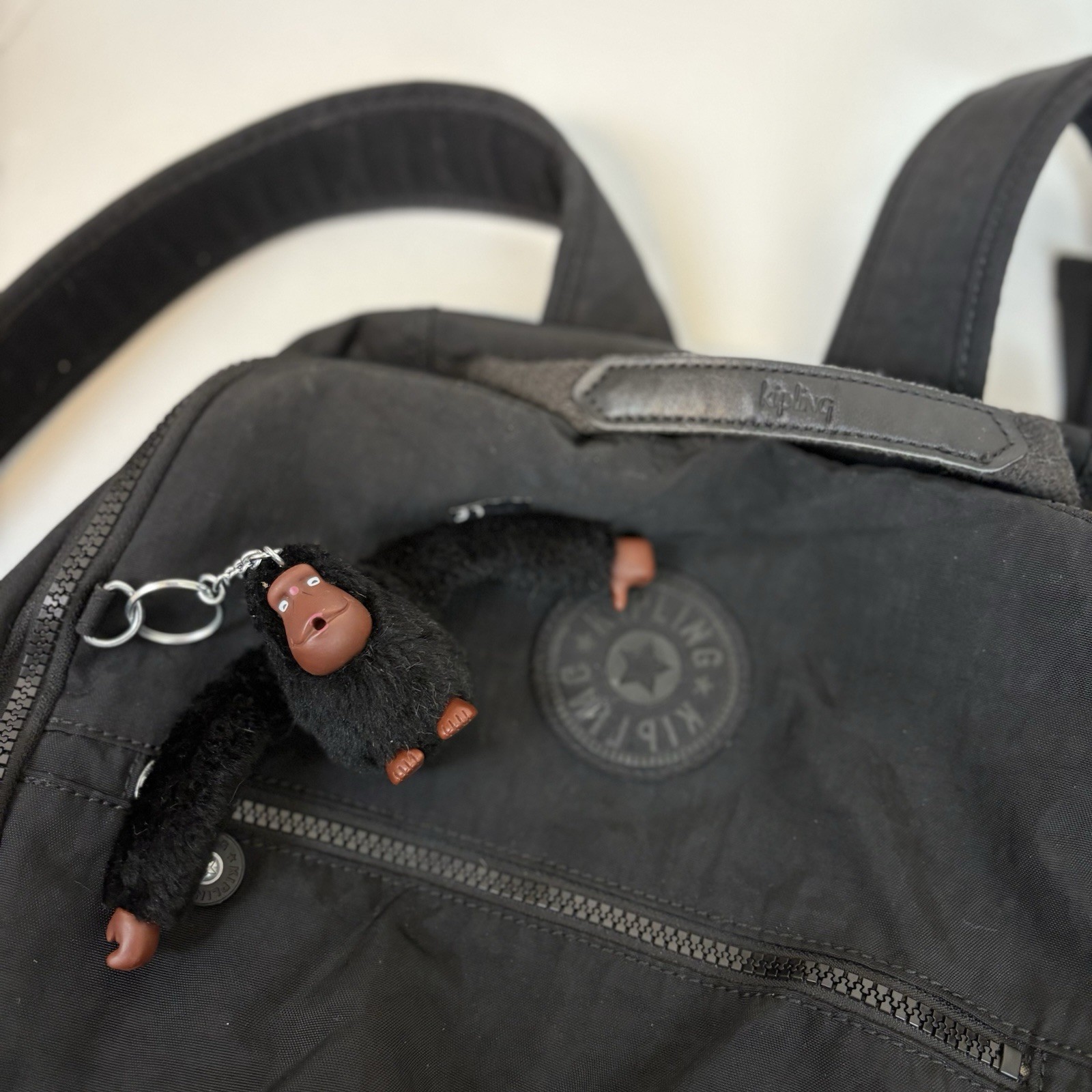 Kipling Backpack with Gorilla keychain Laptop Sle… - image 4