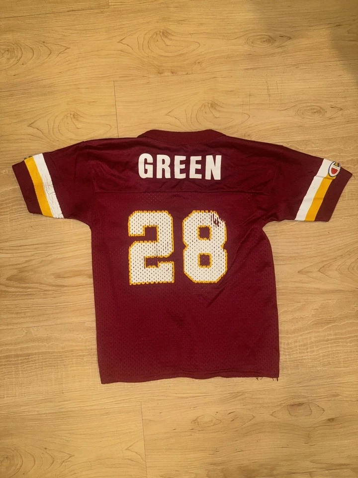 Футболка Washington Redskins Commanders No28 Darrell зеленая размер молодежный L7 - Изображение 2 из 4