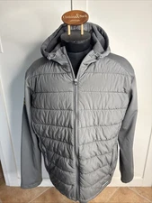 Cutter & Buck® Evoke Hybrid Men’s Jacket Size XL  Light Gray Logo on Sleeve