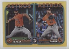 2024 Topps Update Rookie Combo Yellow Rainbow Foil Blair Henley Shawn Dubin 0gy1