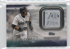 2021 Topps 70th Anniversary Manufactured Logo Ichiro Suzuki Patch HOF 4p1