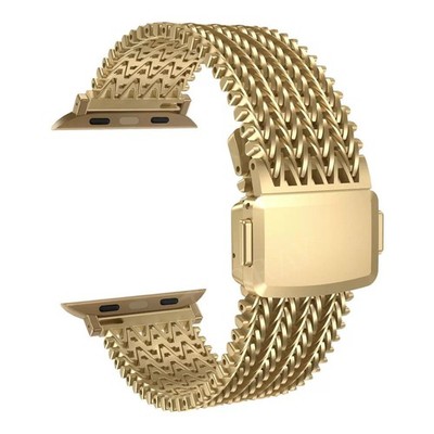 Für Apple Watch Series SE 10 9 8 7 6 5 Ultra Luxus Edelstahl Metall Armband Band