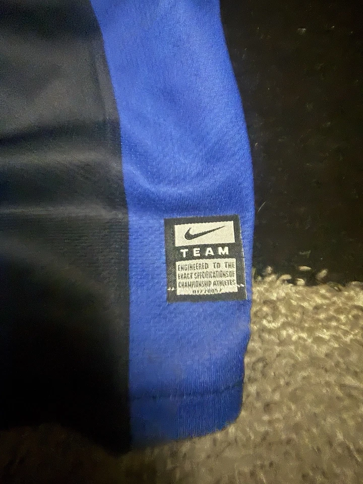 Camiseta de fútbol local Nike Inter de Milán 2009-10 para hombre pequeña azul/negro 354270-463 Foto 4 de 4