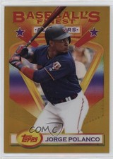 2020 Topps Finest Flashbacks All-Stars Gold Refractor 15/50 Jorge Polanco 12i0