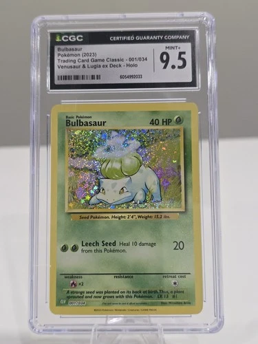 Pokemon Bulbasaur CLV 001/034 TCG CGC 9.5
